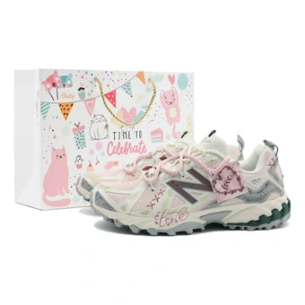 Кроссовки New Balance 610T унисекс бежево-розовые треккинговые походные | Китай.рф