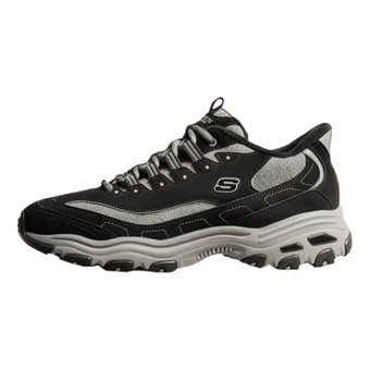 Кроссовки Skechers D'Lites на толстой подошве мужские низкие черно-графитовые | Китай.рф