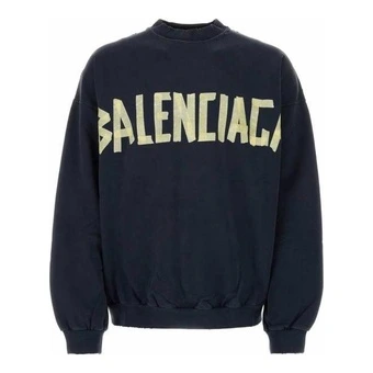 Свитер Balenciaga с принтом SS23 мужской синий | Китай.рф