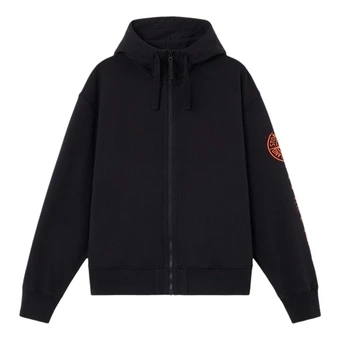 Толстовка STONE ISLAND FW26 мужская черная с капюшоном | Китай.рф