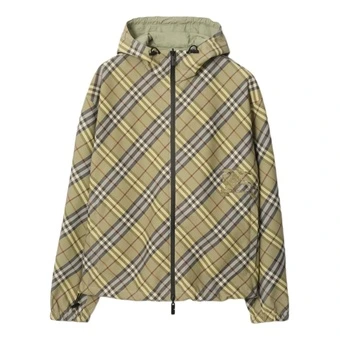 Куртка Burberry мужская зеленая с капюшоном | Китай.рф