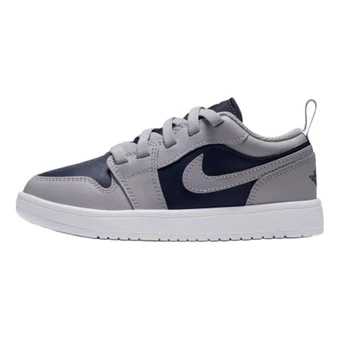 Кроссовки Jordan Air Jordan 1 детские для скейтбординга серо-синие | Китай.рф