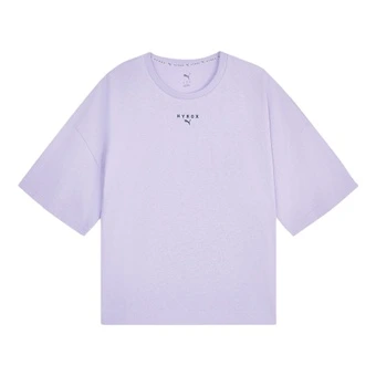 Футболка PUMA CROPPED женская лавандовая с круглым вырезом | Китай.рф