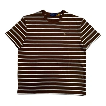 Футболка Polo Ralph Lauren мужская кофейная с круглым вырезом | Китай.рф