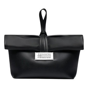Клатч Maison Margiela с логотипом чёрный женский из овечьей кожи | Китай.рф