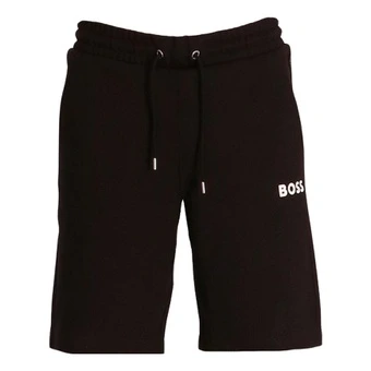 Шорты HUGO BOSS Logo-print Track Shorts мужские черные | Китай.рф