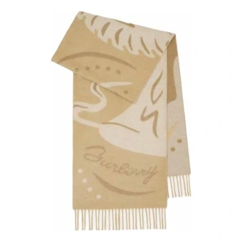 Шарф Burberry из кашемира унисекс жёлтый | Китай.рф