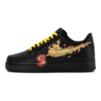 Кроссовки для скейтборда Nike Air Force 1 низкие чёрные унисекс | Китай.рф