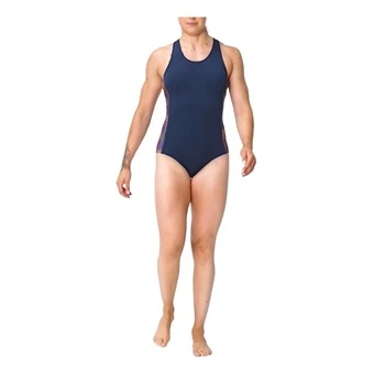 Цельный купальник Decathlon Nabaiji для женщин, серо-голубой | Китай.рф