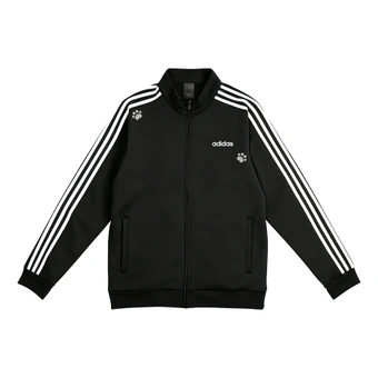 Куртка Adidas ESSENTIALS унисекс черная с воротником-стойкой умеренная | Китай.рф