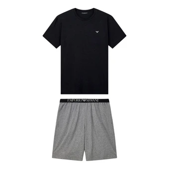 Комплект пижамы мужской EMPORIO ARMANI хлопковый с эластичным поясом | Китай.рф