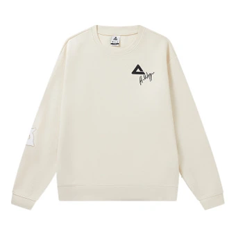 Толстовка Peak Sweatshirt мужская бело-бежевая с желтым | Китай.рф