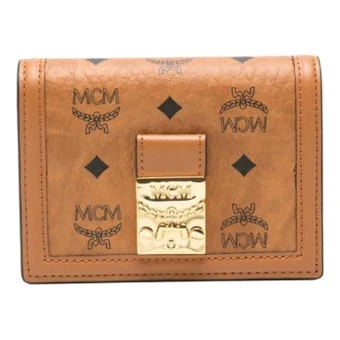 Кошелёк MCM Tracy из наппы унисекс цвета коньяк | Китай.рф