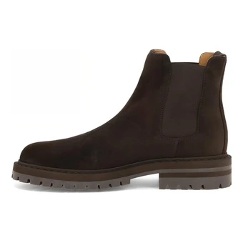 COMMON PROJECTS Замшевые Челси ботинки коричневые мужские | Китай.рф