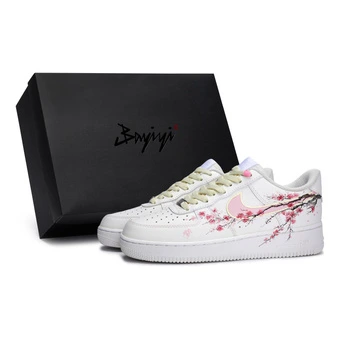 Кроссовки Nike Air Force 1 кастомные Dream Plum Pearl Snow | Китай.рф