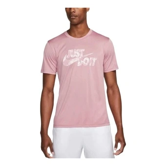 Футболка Nike Dri-Fit с буквенным логотипом, розовая, мужская | Китай.рф