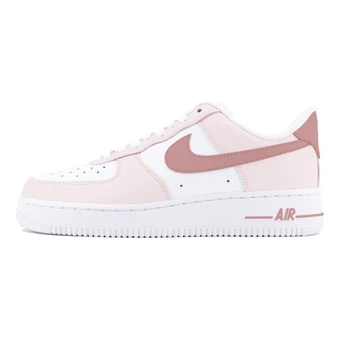 Женские кроссовки Nike Air Force 1 кастомизированные бело-розовые | Китай.рф