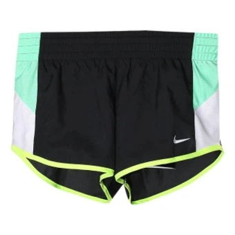 Шорты Nike Dri-Fit спортивные быстросохнущие casual женские черно-зеленые | Китай.рф
