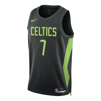 Баскетбольная майка Nike NBA Boston Celtics Джейлен Браун №7 City Edition SW мужская зелёная | Китай.рф