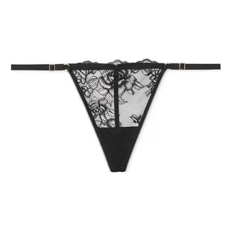 Трусы-стринги женские Victoria's Secret VERY SEXY, V-образные, низкая посадка, чёрные, 1 шт | Китай.рф