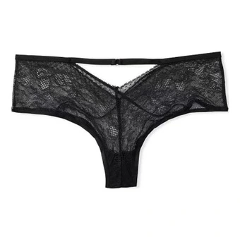 Трусы женские Victoria's Secret низкая посадка слипы чёрные, 1 шт. | Китай.рф