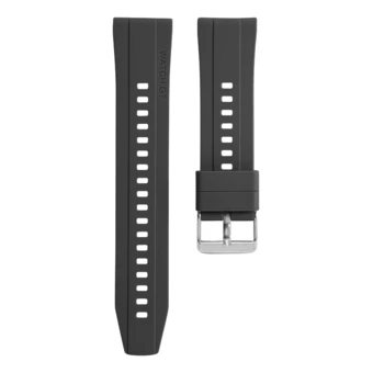 Силиконовый ремешок Yijiang для Huawei Watch GT/GT3 Pro/Watch 3, 20 мм и 22 мм, ярко-красный с серебряной пряжкой | Китай.рф