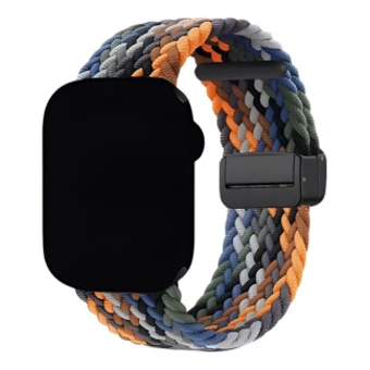 Нейлоновый ремешок NaKeLuLu для Apple Watch, 176 мм, плетёный, магнитная пряжка, унисекс | Китай.рф