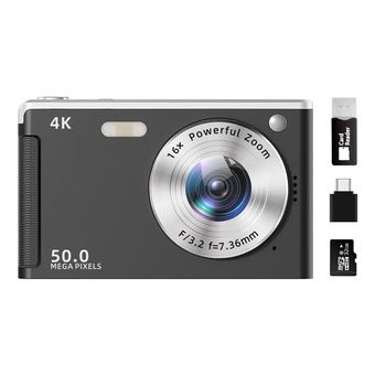 Цифровая камера Fanmeng FM-M06 с CMOS-матрицей 32-64 ГБ, 50 Мп, 4K | Китай.рф