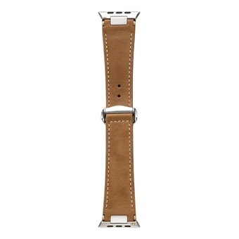 Ремешок для часов Jialixing для Apple Watch Ultra 3 из натуральной кожи crazy horse, ретро-деловой стиль, складная пряжка, унисекс | Китай.рф