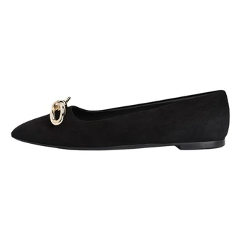 Женская повседневная обувь FERRAGAMO из лаковой кожи без шнуровки, чёрная | Китай.рф