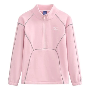 Детская толстовка Mizuno с воротником-стойкой, флис, брендовый логотип | Китай.рф