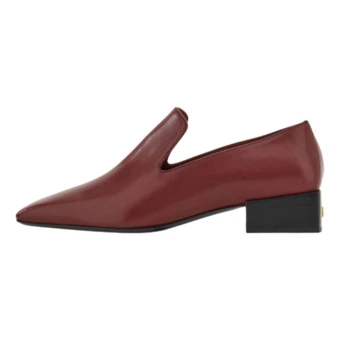 Женские лоферы FERRAGAMO из козьей кожи, бордовые | Китай.рф