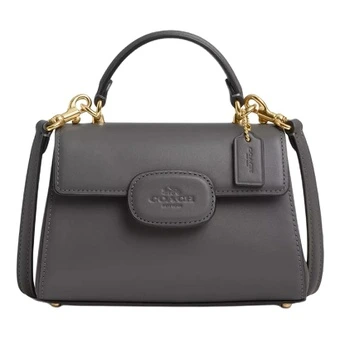 Сумка COACH Eliza из телячьей кожи на плечо и кроссбоди малая женская угольная | Китай.рф