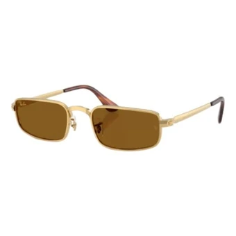 Солнцезащитные очки RayBan Metal Rectangular Unisex Gold | Китай.рф