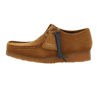 Мужские замшевые кроссовки Clarks коричневого цвета | Китай.рф