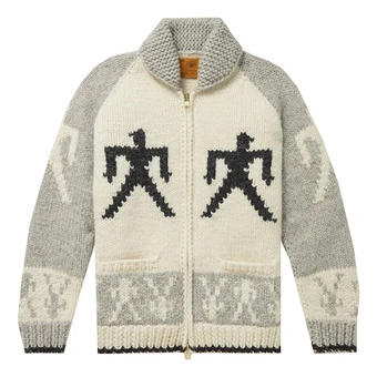 Свитер Carhartt WIP x Mr Porter мужской бежевый с принтом и молнией | Китай.рф