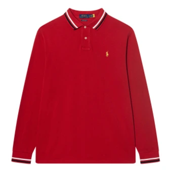 Поло рубашка Polo Ralph Lauren FW24 Custom Slim Fit мужская красная из Китая | Китай.рф