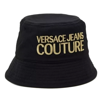 Шапка-ведро VERSACE JEANS COUTURE с вышитыми буквами, унисекс, черная | Китай.рф