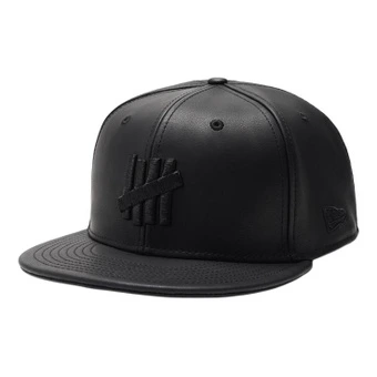 Бейсболка UNDEFEATED x New Era с плоским козырьком, полиуретан и полиэстер, унисекс, черная | Китай.рф