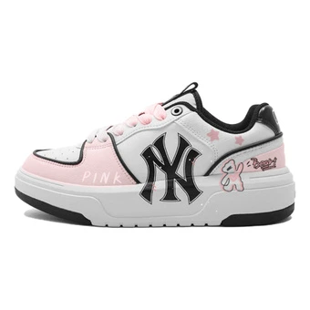 Кроссовки для скейтборда MLB Chunky Liner PINK BEAR унисекс бело-чёрно-розовые | Китай.рф