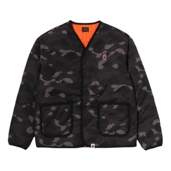 Пуховик BAPE FW26 COLOR CAMO STA двусторонний, лёгкий, с камуфляжем, унисекс | Китай.рф