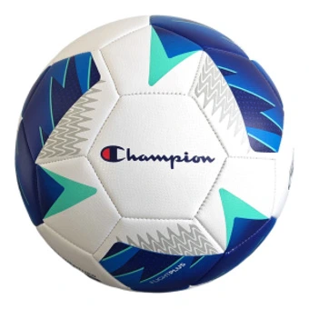 Футбольный мяч Champion №5 PVC машинной сшивки, бело-синий | Китай.рф