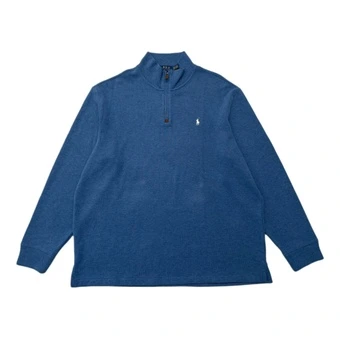 Свитшот мужской Polo Ralph Lauren SS26 с вышитым логотипом, стоячим воротником и длинными рукавами | Китай.рф