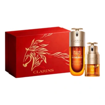 Набор Clarins с двойной сывороткой и кремом для глаз новогодний лимитированный 2026 | Китай.рф