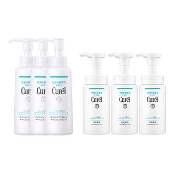 Набор для ухода Curél с очищающим средством и гидрофильным маслом 150ml+150ml | Китай.рф