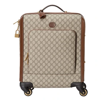 Дорожный чемодан GUCCI из канвы с кожаной отделкой | Китай.рф