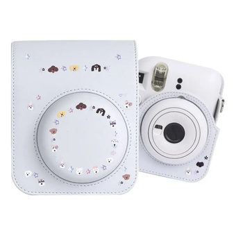 Сумка-фотоаппарат через плечо для Fujifilm mini12 цветная винтажная из PU кожи | Китай.рф