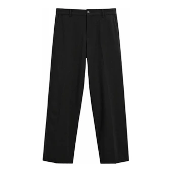 Брюки повседневные ZARA с расклешённым кроем, мужские, чёрные | Китай.рф
