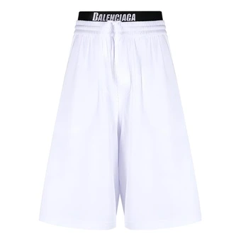 Шорты Balenciaga Logo трикотажные сетчатые мужские белые | Китай.рф