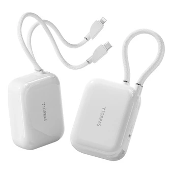 Внешний аккумулятор TORRAS Small Block 20000mAh 45W со встроенным кабелем | Китай.рф